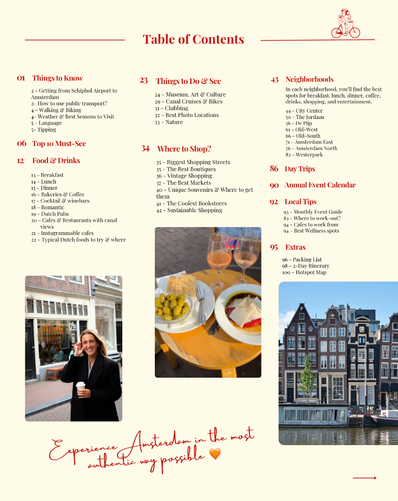 The Ultimate Local’s Guide to Amsterdam: The City’s Best Hotspots, Neighborhoods, Hidden Gems &  Must-Try Tips